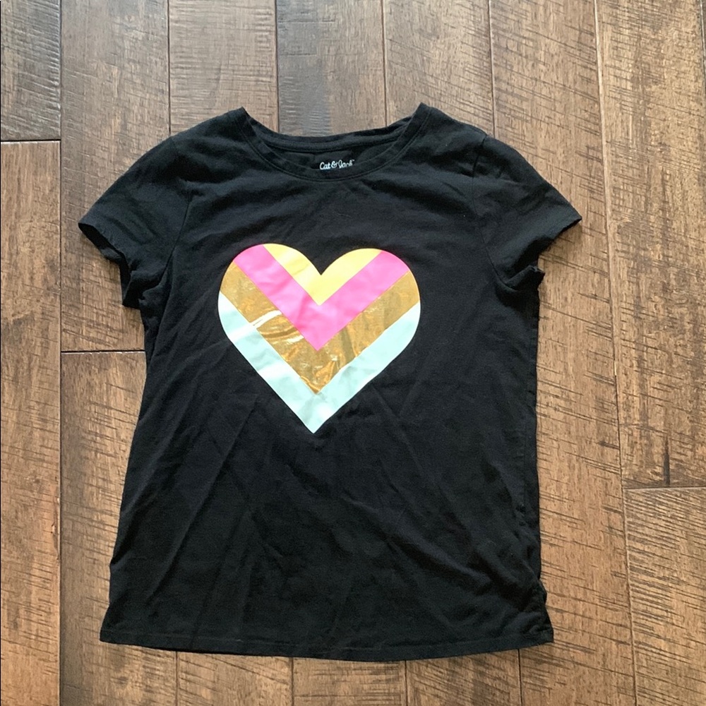 Cat & Jack Colorful Heart Kids T-Shirt